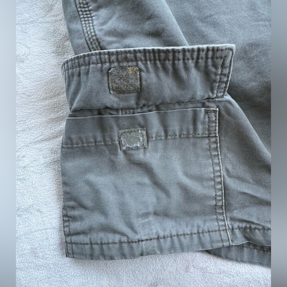 Rider’s High Waisted Cargo Shorts on Olive Green - Picture 3 of 12